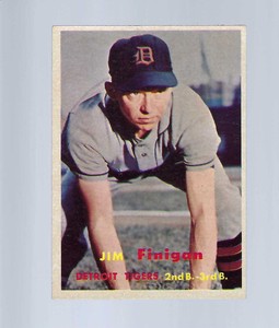 1957 Topps Jim Finigan # 248 Near Mint SHARP CARD