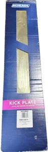 Placa de patada de puerta delantera Schlage SC8400PA 619 níquel satinado 8" x 34" panel metálico - Imagen 1 de 2