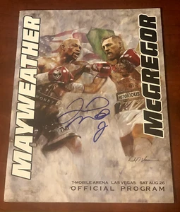 FLOYD MAYWEATHER JR. Autographed Official Program vs. Connor McGregor Tristar - Picture 1 of 4