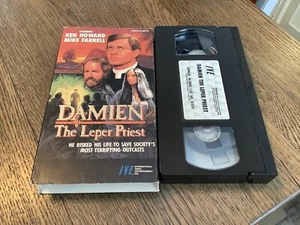 Damien the Leper Priest VHS Used ken howard mike farrell Drama Free USA Ship OOP - Picture 1 of 2