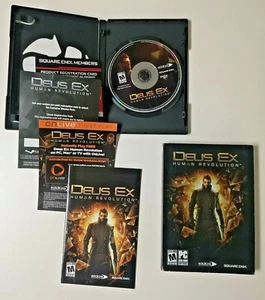 Deus Ex Human Revolution Windows PC Complete w/ Instruction Manual & Keys - Picture 1 of 5
