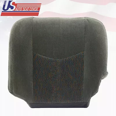 2003 to 2007 Chevy Silverado LT Driver Bottom Cloth Seat Cover Dark Pewter Gray - Image 1 of 4