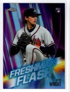 KYLE WRIGHT BRAVES RC 2019 TOPPS CHROME FRESHMAN FLASH INSERT #FF-4 - Picture 1 of 1
