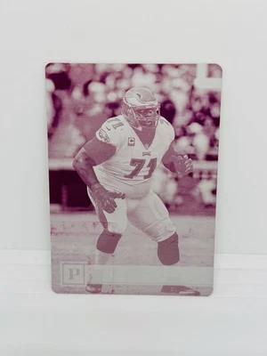 Placa de impresión magenta Panini Football Jason Peters 2019 1/1 Eagles #245 Foto 1 de 2