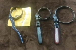 Lot-3 Professional Oil Filter Wrench Small Filters NEW, 2 Used 1-Large 1-Small - Picture 1 of 8