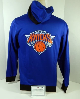 2020-21 New York Knicks Theo Pinson #21 Game Issued Blue Warm Up Jacket 00 - Image 1 of 4