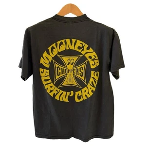 Vintage West Coast Choppers "MoonEyes Surfin Craze" Shirt gelb Tshirt L REPRINT - Bild 1 von 5