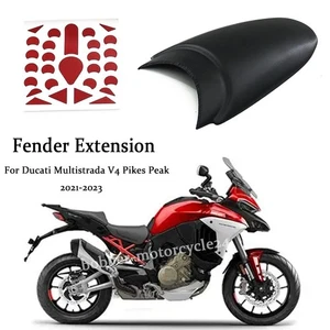 Extensión de guardabarros delantero negro para Ducati Multistrada V4 Pikes Peak 2021-más tarde - Imagen 1 de 9