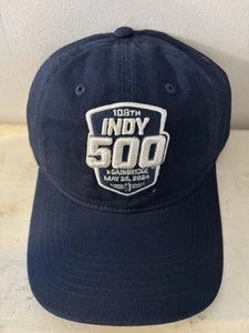 Baseball Cap 2024 Indy 500 Hat Indy Gainbridge Black Hat NEW 108th Racing - Picture 1 of 3