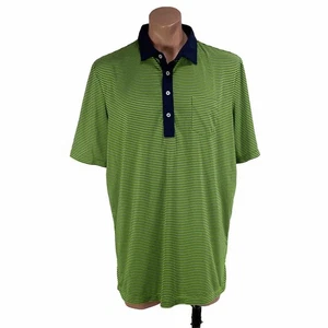 Ralph Lauren RLX Polo grün gestreiftes Hemd Shady Oaks Country Club Ft Worth TX XL - Bild 1 von 11