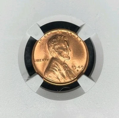 1949-S LINCOLN WHEAT CENT ~ NGC MS 65 RD ~BEAUTIFUL COIN~ - Image 1 of 4