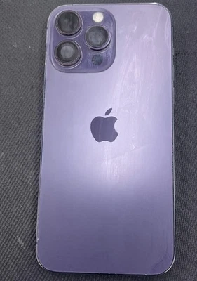 Repuesto Carcasa Trasera iPhone 14 Pro Max Púrpura Profundo con Piezas Pequeñas Foto 1 de 2