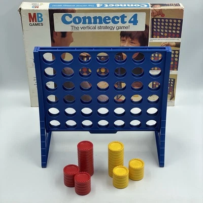 Connect 4 • Vintage 1976 • Classic Board Game • By MB Games • Complete - Image 1 of 4