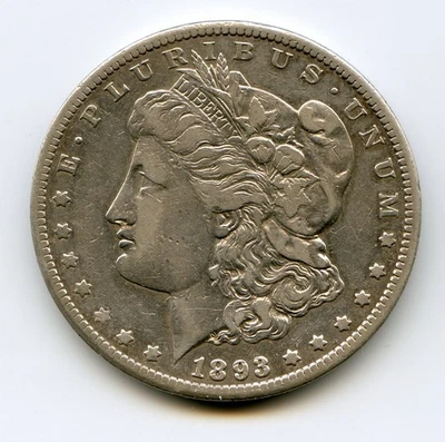 1893-CC Morgan Silver Dollar Nice VF/XF / Great Eye Appeal / RARE CC DATE - Image 1 of 2