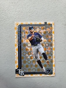 Taylor Walls #502 Tampa Bay Rays 2022 Topps Serie 2 Holiday Sun casi nuevo - Imagen 1 de 2