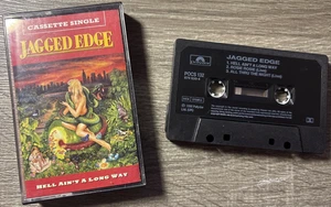 JAGGED EDGE - HELL AIN'T A LONG WAY  : Cassette Single 1990   VG+ Rare - Picture 1 of 2