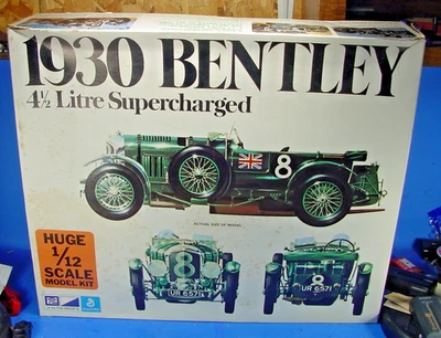 DL  1930 BENTLEY 4.5 LITRE SUPERCHARGED 1/12 SCALE MPC PLASTIC MODEL KIT 2-3501 - Image 1 of 4