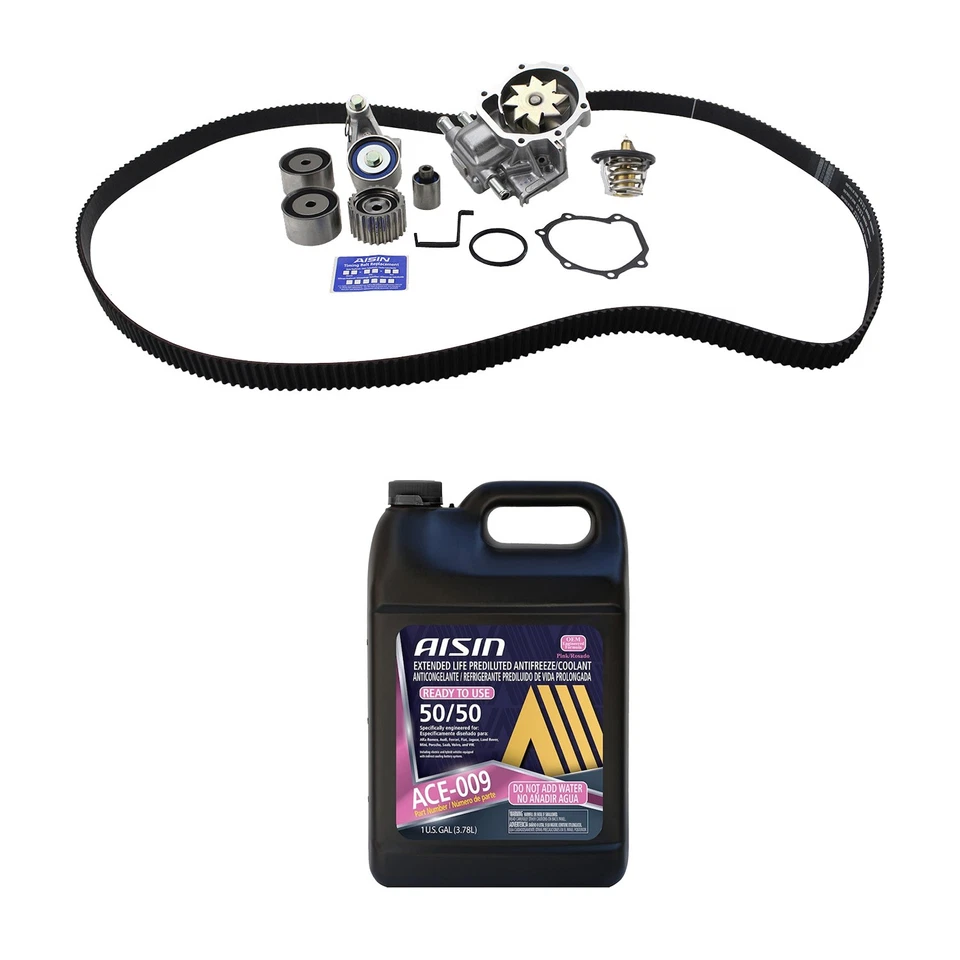Aisin Timing Belt Kit W/ Water Pump Thermostat (Pink) Coolant Kit for 9-2X H4 06 — 第 1/1 张图片