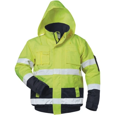 Feldtmann SAFESTYLE® Warnschutzpilotjacke HASSO gelb/marine Gr.2XL