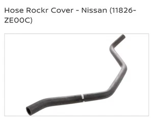 Genuine Nissan 11826-ZE00C Rocker Cover Blowby Gas Hose 04-15 Titan Armada NEW - Picture 1 of 1