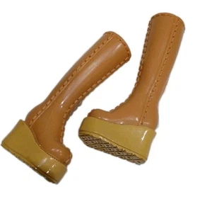 Zapatos de muñeca Barbie My Scene botas altas tostadas - Imagen 1 de 6