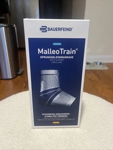 Bauerfeind MalleoTrain Ankle Support Black Right Size 2 New Open Box - Picture 1 of 9