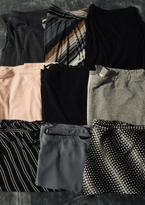 Lot of 9 Womens Plus Size 4X (26-28) Skirts Knee-Lenght Midi & Maxi - Picture 1 of 19
