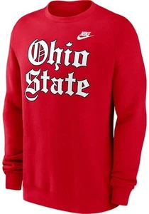 Nike Ohio State Buckeyes Sweatshirt Vintage 80s Old English Crew Neck - Picture 1 of 3