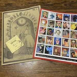 1998 Dec THE STUDIO Teesha Moore Book Arts NUMBERED EDITION #268 WITH ARTISTAMPS - Foto 1 di 5