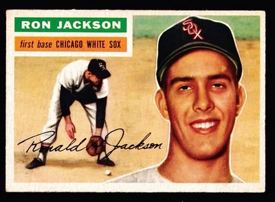 1956 Topps #186 Ron Jackson White Sox EX- - Image 1 of 2