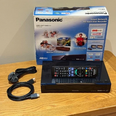 Panasonic DMR-HWT130 500GB DVR Digital Freeview TV Recorder HDMI Ethernet HD - Image 1 of 4