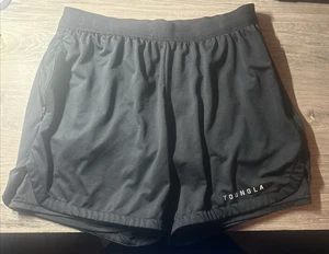 Women's Youngla Athletic Black Biking Running Shorts Size Large - Picture 1 of 8
