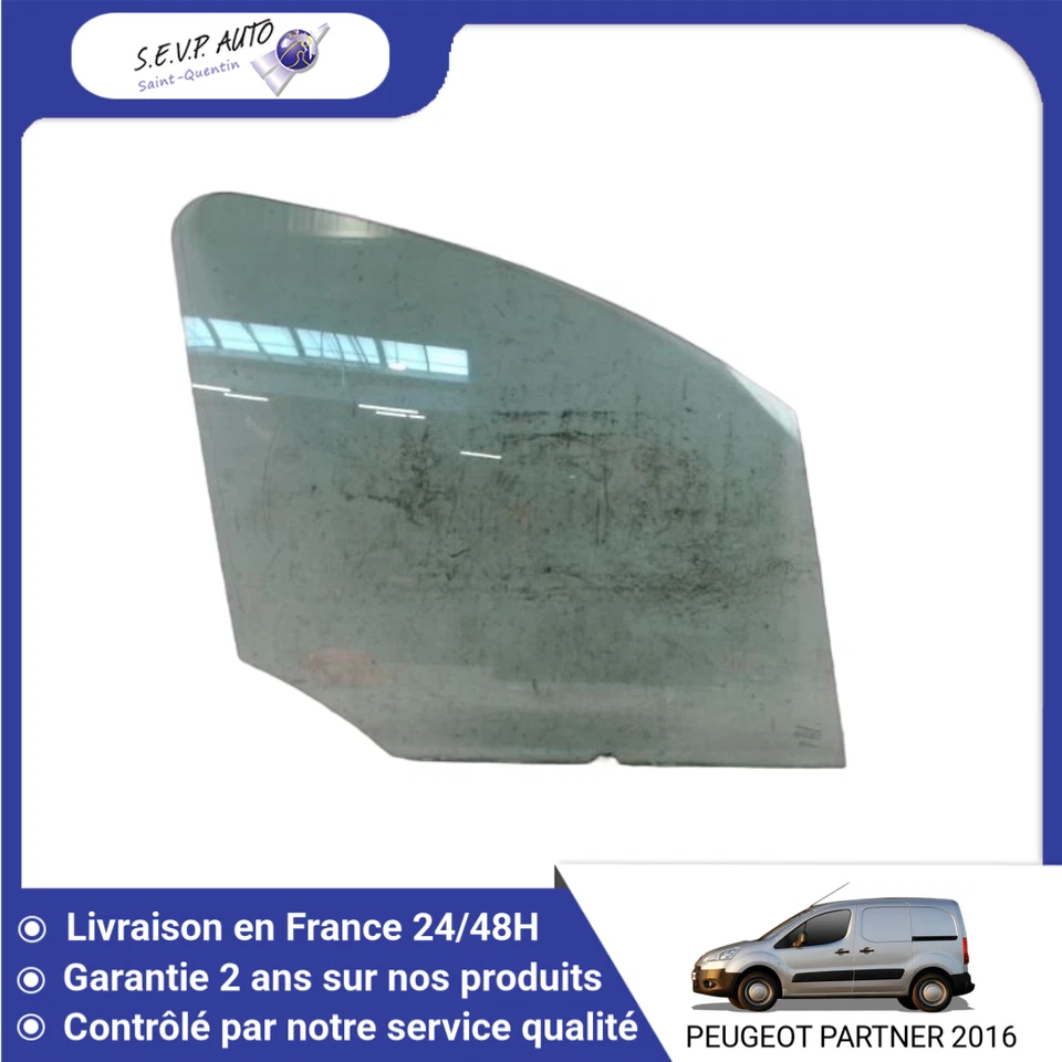 🇫🇷 GLACE PORTE AVD PEUGEOT PARTNER TEPEE 2008- ➤9202L6 ♻️ - Photo 1/1