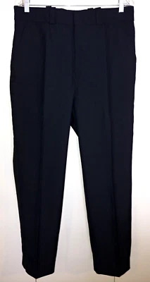 PANTALONES UNIFORME HOMBRE IMAGEWEAR AZUL MARINO CON RAYAS NEGRAS POLI/LANA - 34-SIN USAR Foto 1 de 4