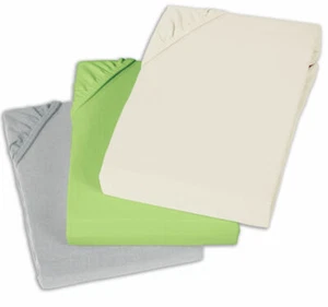 Jersey Spannbetttuch Sommer Ganzjahres Spannbettlaken Bettlaken Betttuch Öko-Tex - Bild 1 von 22