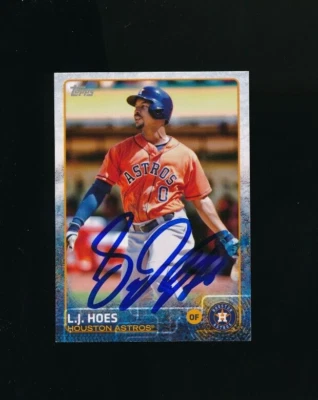 2015 Topps Mini #365 L.J. Hoes signed auto autograph clean sig - Image 1 of 2