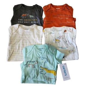 Carter's Animal Multicolor Baby 5-Pack Short-Sleeve Bodysuit (3M TO 24M) - Picture 1 of 1
