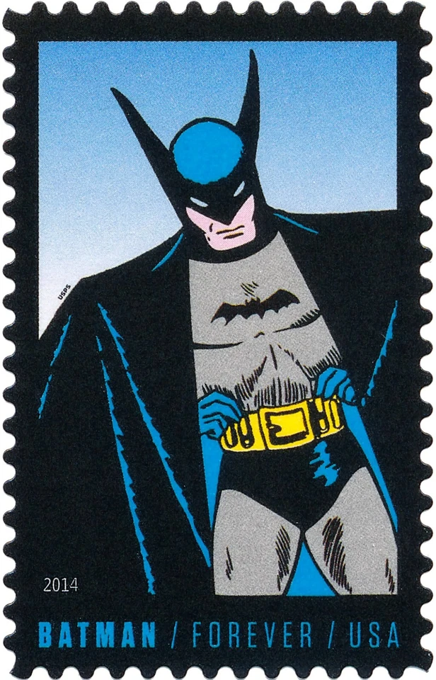 US Batman Blue Background Forever Stamp Single Scott #4935 - Image 1 of 1