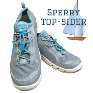 Sperry Top Sider Low Top Sneakers Women’s Size 9.5 Gray Athletic Shoes Sailing - Picture 1 of 7