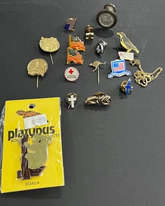 Vintage Pinbacks & Collectables Lot of 17 FREE Shipping - Picture 1 of 6
