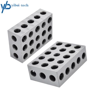 2-4-6 Blocks 23 Holes Matched Pair Machinist 246 Jig Ultra Precision .0002" - Picture 1 of 8