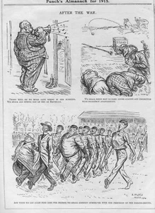 Original WW1 PUNCH Cartoon: AFTER THE WAR - Things Will Be Different! Free Post - Picture 1 of 1