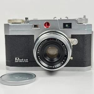 Cámara fotográfica vintage Petri 2,8 35 mm 45 mm f2,8 con estuche de cuero telémetro - PIEZAS - Imagen 1 de 17