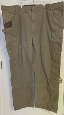 Calça carpinteiro masculina Wrangler Riggs Workwear lona carga 52x32 (medida 54x32) - Imagem 1 de 4