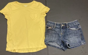 Girl's Gap & Art Class Outfit size 6 - Purple Star Top w/Black Jeans - Picture 1 of 8