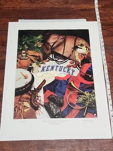✅️Signierte Kentucky Legacy University of Kentucky Wildcats Lithographie 24x18 - Bild 1 von 10