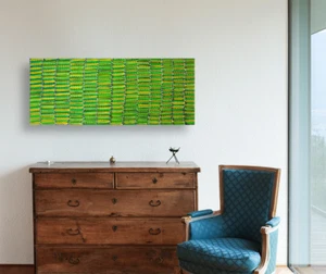 SELINA NUMINA 130 x 58 cm Original Painting - Aussiepaintings Aboriginal Art - Picture 1 of 6