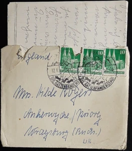 (GER-202) GERMANY 1951 envelope from Germany to England - Picture 1 of 2