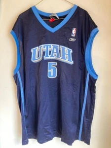 Utah Jazz Boozer #5 Reebok Jersey, 2XL, Preowned, MISSING FRONT PATCH - Picture 1 of 4