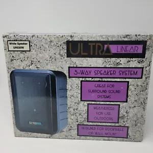 UltraLinear Three Way Indoor Outdoor Mounted Wall Speakers Audiophile UH530 NOS - Picture 1 of 12